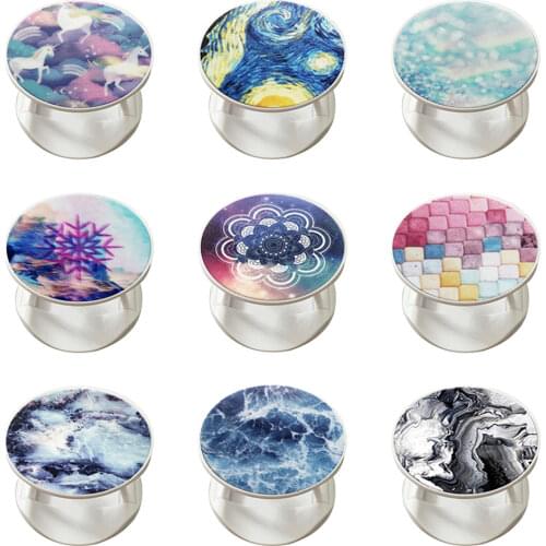 Starry Marble попсокет Stand Grip Mount Phone Socket Fold Mobile Smartphones Pocket Desktop Stand Bracket подставка для телефона