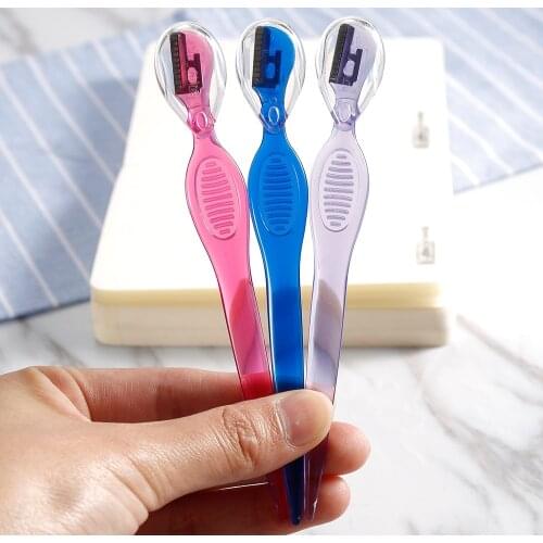 5PCS Protable Eyebrow Trimmer Makeup Shaver Knife Safe Hair Shaving Razors Small Size Blade Women Face Care Hair Removal Tool