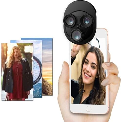 Rotatable Universal 198° Fish Eye Lens 0.67x Wide Angle Zoom Lens Fish Eye 15X Macro Lenses Camera Kits with Clip Lens for phone