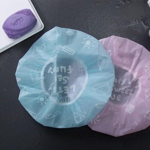 Sale Shower Cap Waterproof High Quality Hair Salon Elastic 1PC Thicken For Women Bath Hat Bathroom Products
