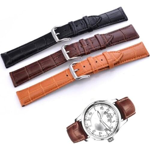 Watch Band Soft Calf Genuine Leather Watchband Watch Strap Calfskin Wristband Pin Buckle Straps 12/14/16/18/20/22mm