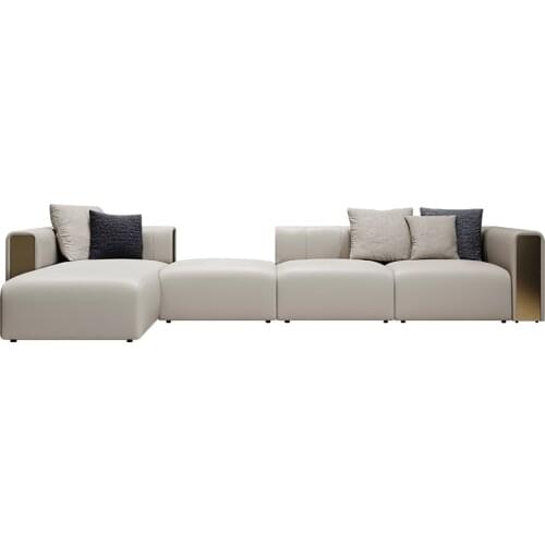 American light luxury solid wood sofa living room large family 2021 new modern corner sofa furniture