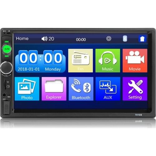 RoverOne 2 Din 7" Car Multimedia Player Universal Autoradio Bluetooth Touch Screen MP5 Player USB FM Radio Car Media Player