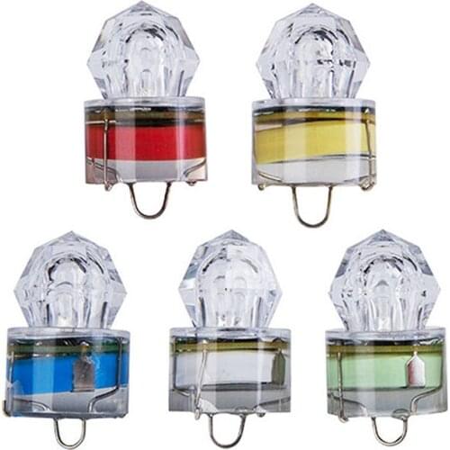 Fishing Lure Light Deep Drop Underwater, Water-Triggered & Seven Sealed Diamond LED, Versatile Flashing Fishing Light Strobe