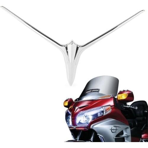 Chrome ABS Motorcycle Upper Fairing Eyebrow Trim Accent Decoration For Honda Gold Wing GL 1800 2012 2013 2014 2015 2016 2017