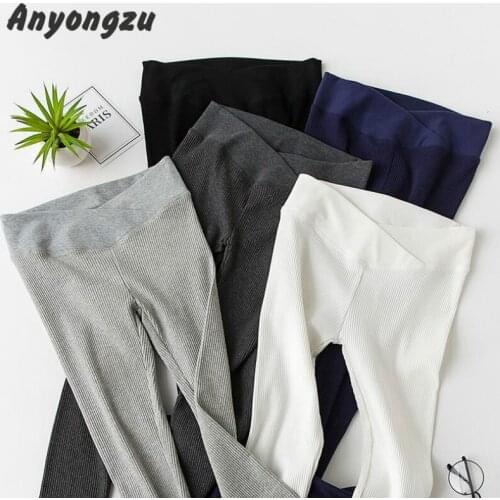 Spring Thread Pure Cotton Pregnant Women Ninth Pants Falbala Trousers Elastic Wearing Leggings Fashionable Maternity Clothings
