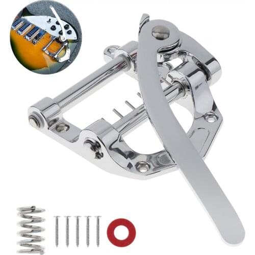 Guitar Vibrato Tailpiece Tremolo Flat Top Body Tremolo Unit Vibrato Bridge Fit for Tele / LP / SG / ETC Electric Guitar