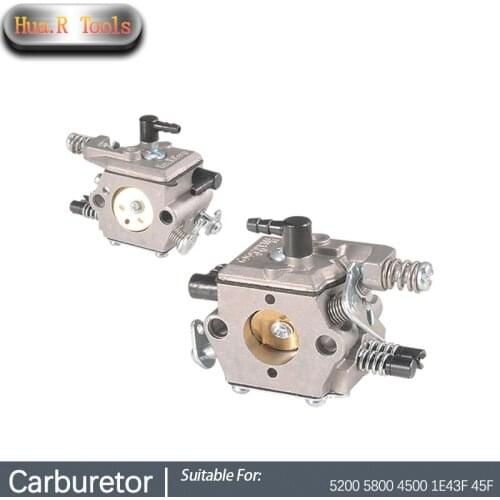 High Efficiency Carburetor Replacement For 5200 5800 4500 1E43F 45F Chainsaw Felling Saw Mower