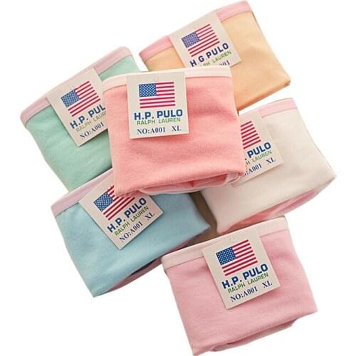Womens Cotton Panties Girls Cute Underpants Mid Waist Solid Color Briefs Seamless Womens Underwear Period Panties Leakproof