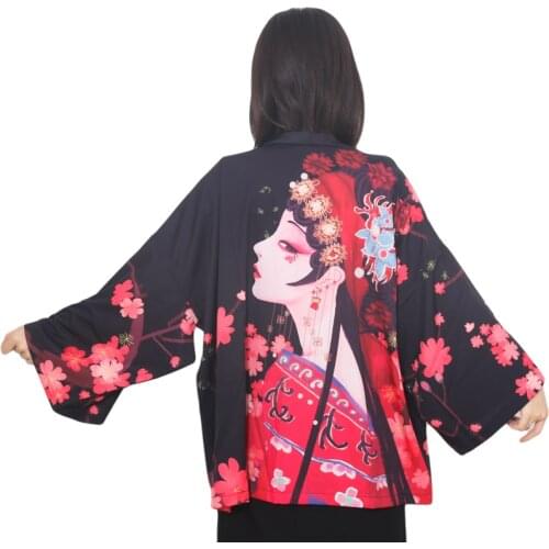 Retro Japanese Style Vintage Haori Kawaii Girls Women Foral Kimono Dress for Party Kimono Women Yukata Asian Clothes Mujer