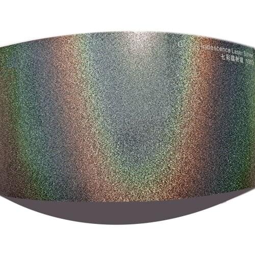 1.52*18M Glossy Vinyl Glossy Iridescence Laser Silver Car Vinyl