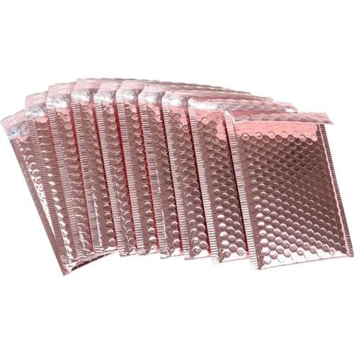 10Pcs 15x20 + 4cm Rose Gold Bubble Envelop Bubble Mailer Voor Gift