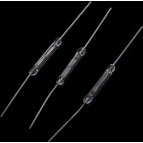 10 Pcs 2x14mm Reed Switch Normally Open Magnetic Induction Switch Electromagnetic N/O New