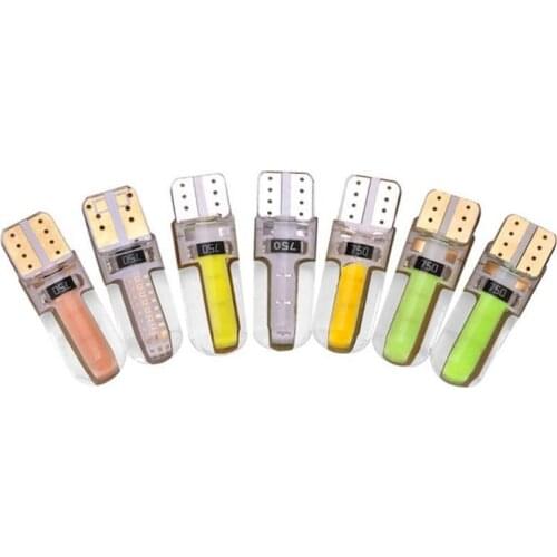 2PCS/Lot T10 COB 6-SMD LED Car Lights Bulb 12V for Car Wedge Side Light Bulb Car Tail Light Side Parking Dome Door Map Light