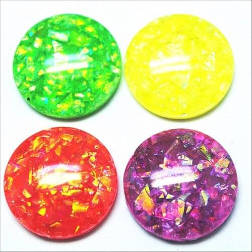 20pcs Plastic Cabochons acrylic cabochons new designs beads accessories round shape size 20mm top fashion beads CABS crack desig