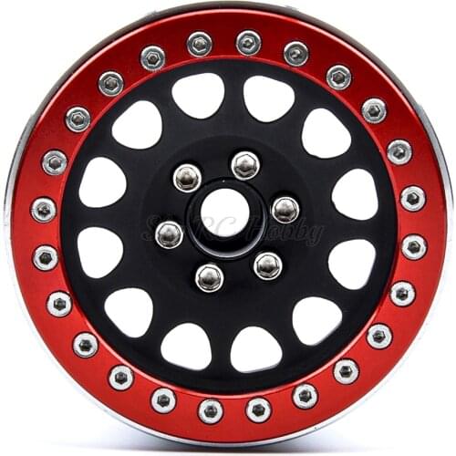 4pcs/lot 2.2" Wheel Rim Hub RC Parts Aluminum Alloy Beadlock for 1/10 RC Car Crawler 1:10 Axial SCX10 TRX4 Wraith 90018 # 25
