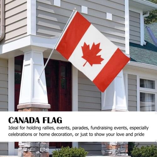90x150cm Canada National Flag Red Maple Leaf Canadian Hanging Flags Banner Polyester Flag Home Party Festival Pride Decorations