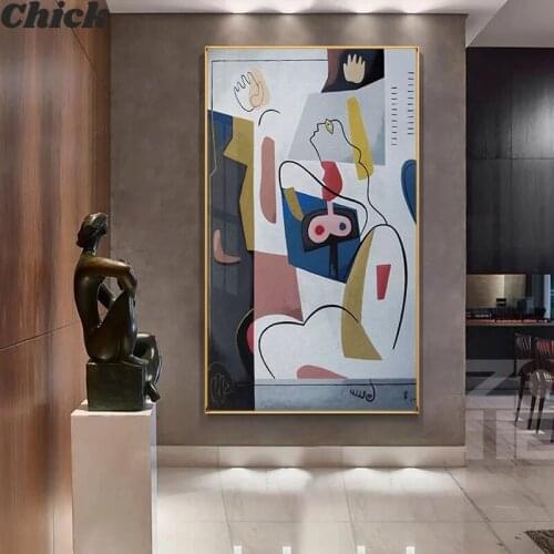 Abstract Lady Line Drawing Picture Home Decor Modern Wall Art Figure Body Face Canvas Poster Print Wall Painting For Living Room