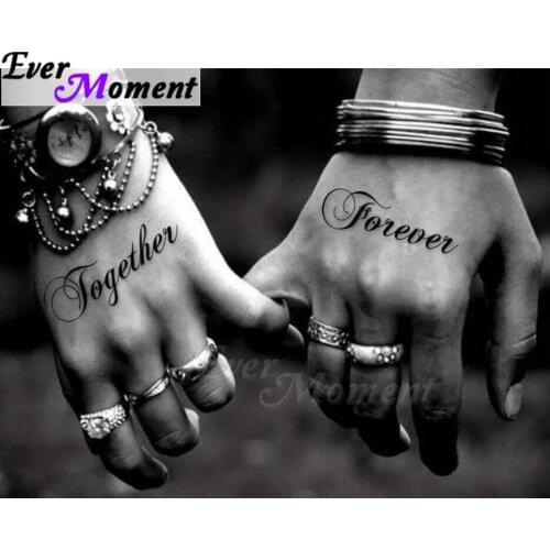 Ever Moment Diamond Painting Hands Couple Love Full Square Drill Mosaic Picture Of Rhinestone Cross Stitch Embroidery ASF1380