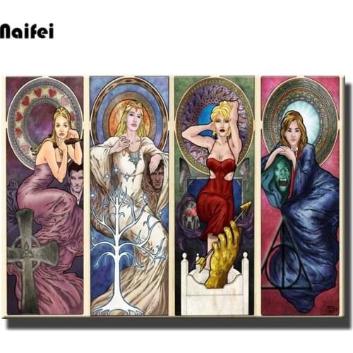 DIY 5D Diamond Painting Retro Woman Handmade Cross Stitch Set Diamond Mosaic Embroidery Full Square Round Home Decor Art Gift