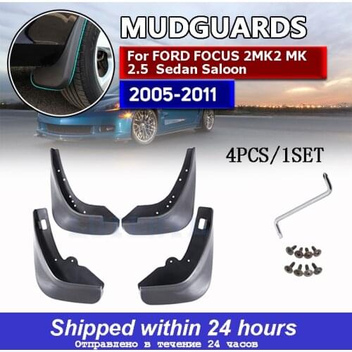 Car Mud Flaps Front Rear Mudguard Splash Guards Fender Mudflaps For Ford/Focus 2 MK2 MK2.5 Saloon Sedan 2005-2011