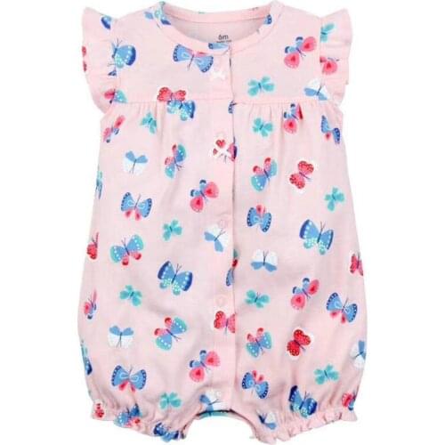 2018 Newborn Baby Boys Girls Boxer Rompers kid Clothes Short Sleeve Infant bodysuits boat dinosaur appliques one-piece