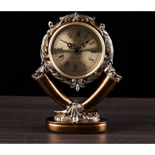 Clock living room Retro Clock mute pendulum clock desktop clock desk clock porch pendulum