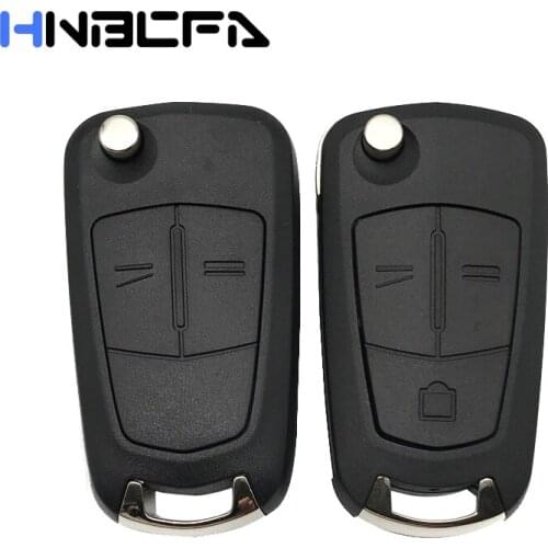2/3 buttons HU100 Blade Folding Flip Car Key Case blank Fob For Opel Vectra zafira Astra Vauxhall Replacement Remote key Shell
