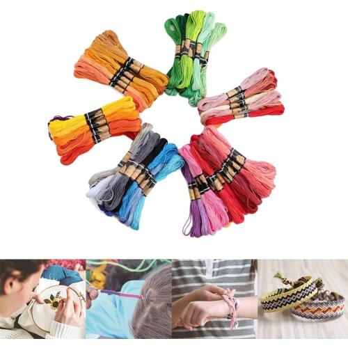 Colored Embroidery Thread DIY Floss String Rug Crafting Cross Stitch Thread