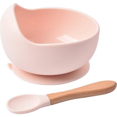 Baby Silicone Bowl FeedingTableware Spoon Waterproof Suction Bowl Childrens Tableware Silicone Plate Set Dishes Kitchenware