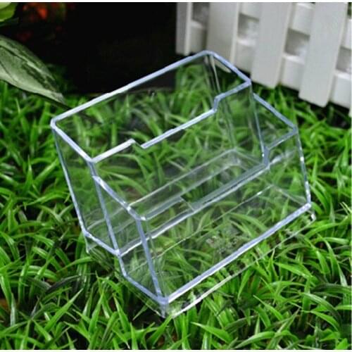 Two Layers Desk Shelf Box Storage Display Stand Acrylic Plastic New Clear Desktop Business Card Holder School Office Supplies