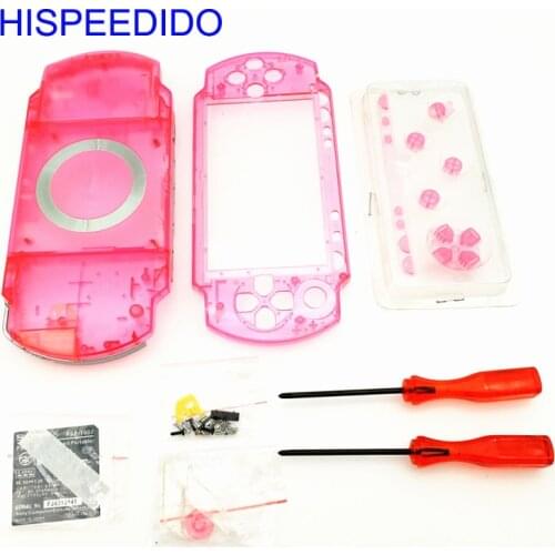 HISPEEDIDO Crystal Color blue pink High Quality Shell case For PSP 1000 PSP1000 Full Housing Shell Cover Case Replacement