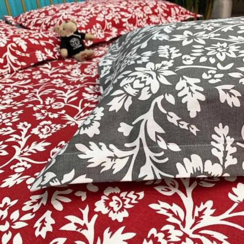 Retro-style Cotton Canvas Fabric Reactive Printing Dyeing Comfortable Breathable Skin-friendly Thickening Furniture Cloth Sofa
