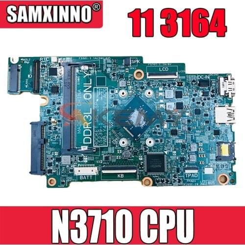 Akemy 15239-1 Y4VMP N3710 CPU FOR Dell Inspiron 11 3164 Laptop Motherboard CN-0FK63J FK63J Mainboard 100% tested