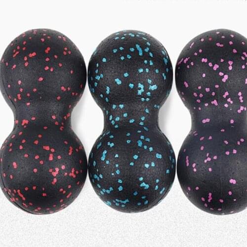Lacrosse Myofascia Ball Peanut Massage Ball High Density Lightweight Fitness Body Fascia Massage Yoga Exercise Relieve Pain