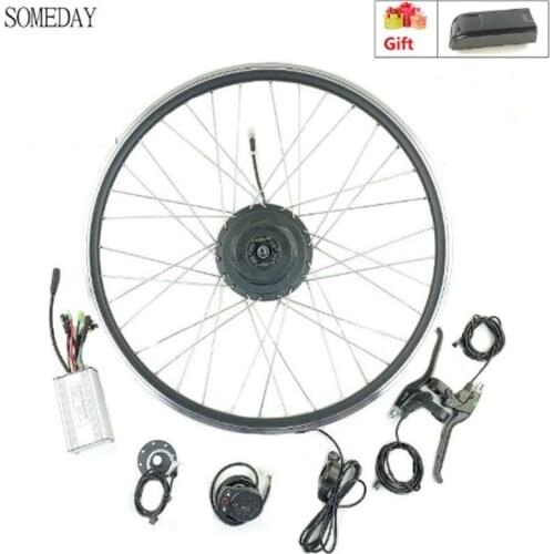 SOMEDAY 36V500W electric bicycle conversion kit with KT LED900S display front wheel hub motor kit with spoke and rim