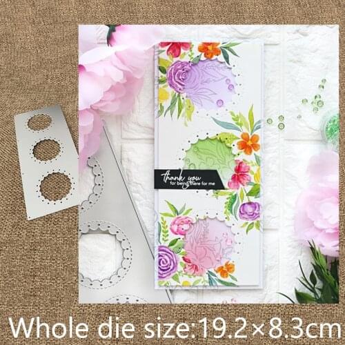 New Design Craft Metal stencil mold Cutting Dies wreath frame decoration scrapbook die cuts Album Paper Card Craft Embossing