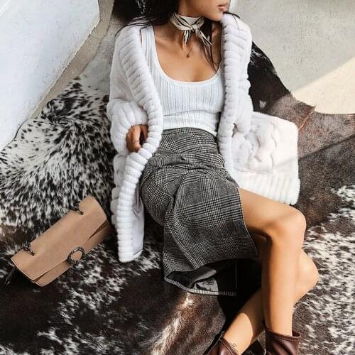 Clothes Autumn Winter Coat Real Mink Fur Coats Women Korean Long Jacket Chaqueta Mujer MY965