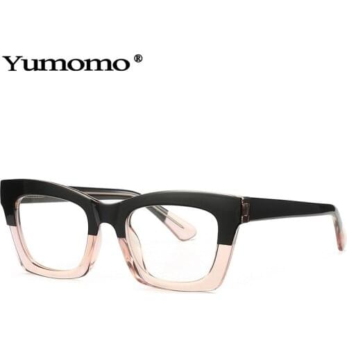 Retro Cat Eye Women Spring Glasses Frame Clear Anti-Blu-Ray Eyewear Men Fashion Optical Frame Stainless Steel Wire Arm