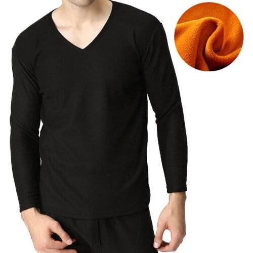 Autumn Winter long johns Plus size 5XL 6XL 7XL 8XL 9XL 10XL Bust 160cm V-neck fleece underwear men