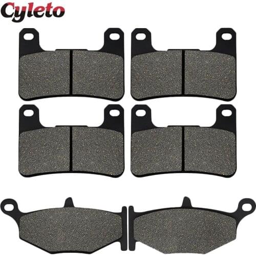 Cyleto Front Rear Brake Pads for Suzuki GSXR600 GSXR750 GSXR1000 GSXR 600 750 1000 V-Strom DL1000 DL 1000 XT Hayabusa GSX1300R