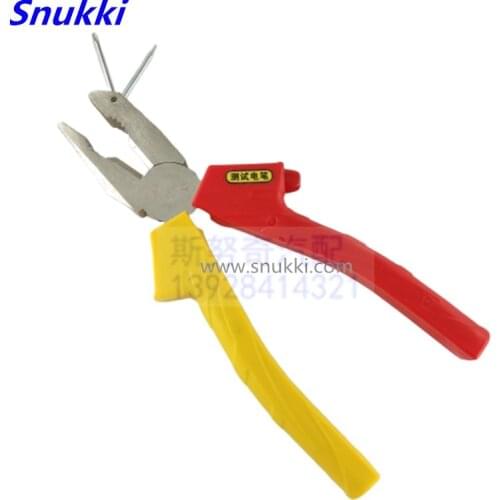 Tiger mouth pliers functional pliers with screwdriver with Test pencil