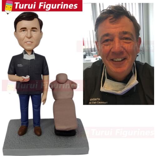 Custom Bobblehead Personalized Husband Boyfriend Gift Bobblehead Figurines Based on Customers' Photos BF Birthday Cake Topper Bd