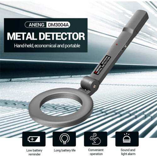 Metal Detector DM3004A Handheld Adjustable Portable Beep Tracker Pinpointer Alarm High Sensitivity Scanner Security Checker Inst