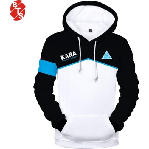 2018 Detroit Become Human Hoodies 3d Hot Game Printed Streetwear Hoodies Women/Men Detroit Casual Winter Warm hooded Sweatshirts