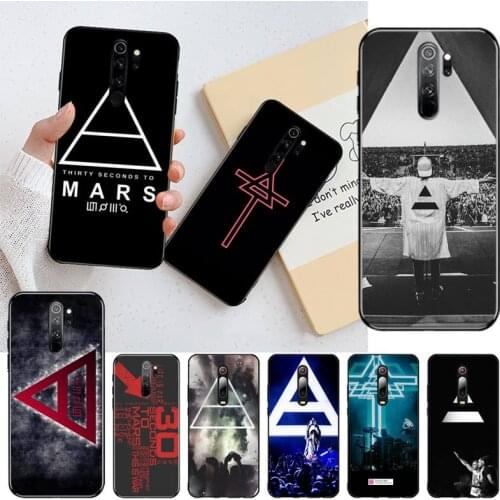 YJZFDYRM Thirty 30 Second To Mars Soft Phone Case Capa for Redmi Note 9 8 8T 8A 7 6 6A Go Pro Max Redmi 9 K20