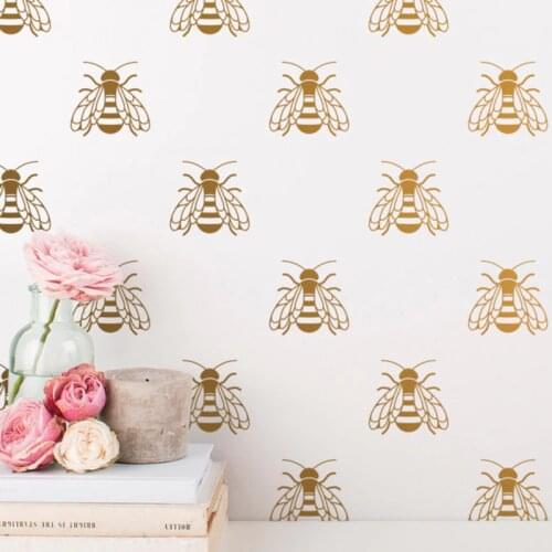 YOYOYU 40 colors Vinyl wall stickers for kid room Honey Bee Removeable Wall Decal Bedroom Livingroom Wall Decor ZX253