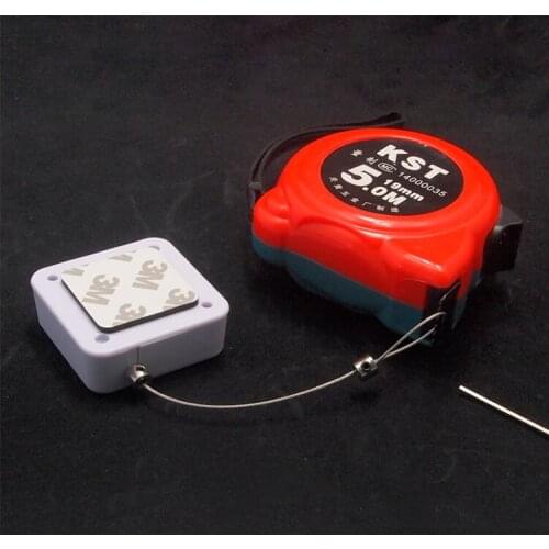 50 Pieces Hot Selling Security Cable For Digital Product Retractable Anti-Theft Pull Box,Recoiler With Steel Wire