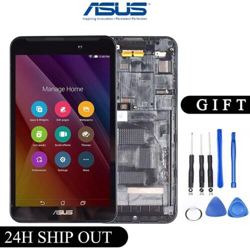 Original For ASUS Fonepad FE7010CG FE170CG ME170 K012 k017 LCD Display Touch Screen Panel Digitizer Assembly with Frame