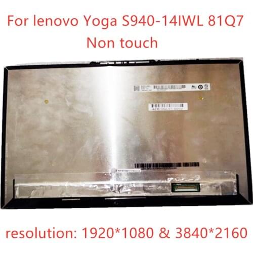 14.0''FHD UHD LCD LED Screen asembly replacement for lenovo Yoga S940-14IWL 81Q7 NO-Touch Display Screen 5D10T08248 5D10T08247